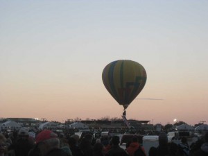 First balloon of the day with Old Glory