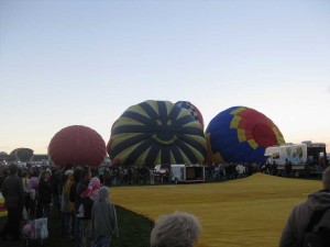 Waiting for the balloons to fill