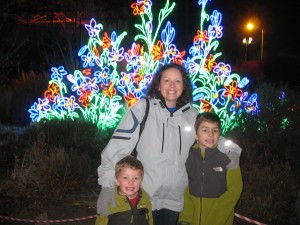 Me and the boys enjoying the lights