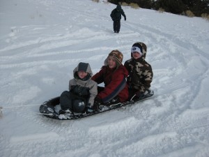 Sledding fun!