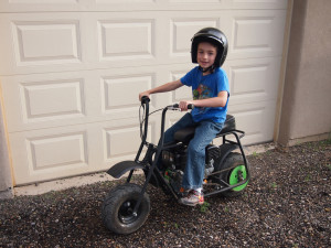 Billy getting ready to ride "the hog".